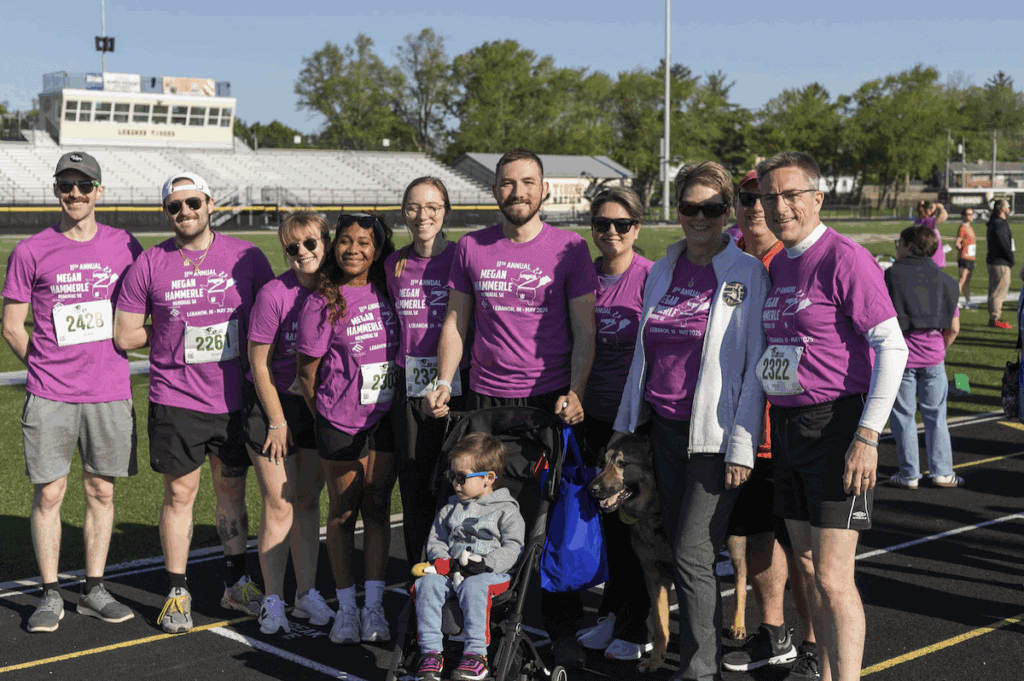 Runners and walkers gather at the Megan Hammerle 5K