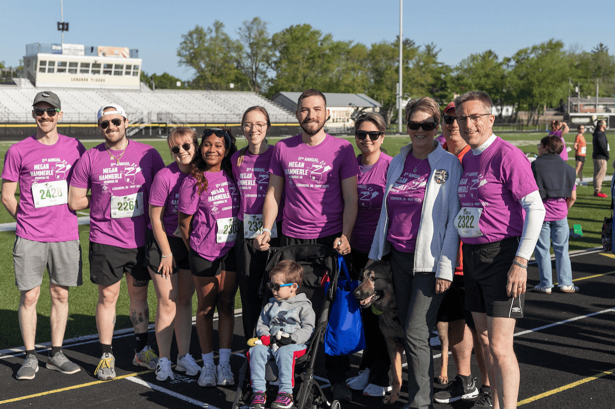 Runners and walkers gather at the Megan Hammerle 5K