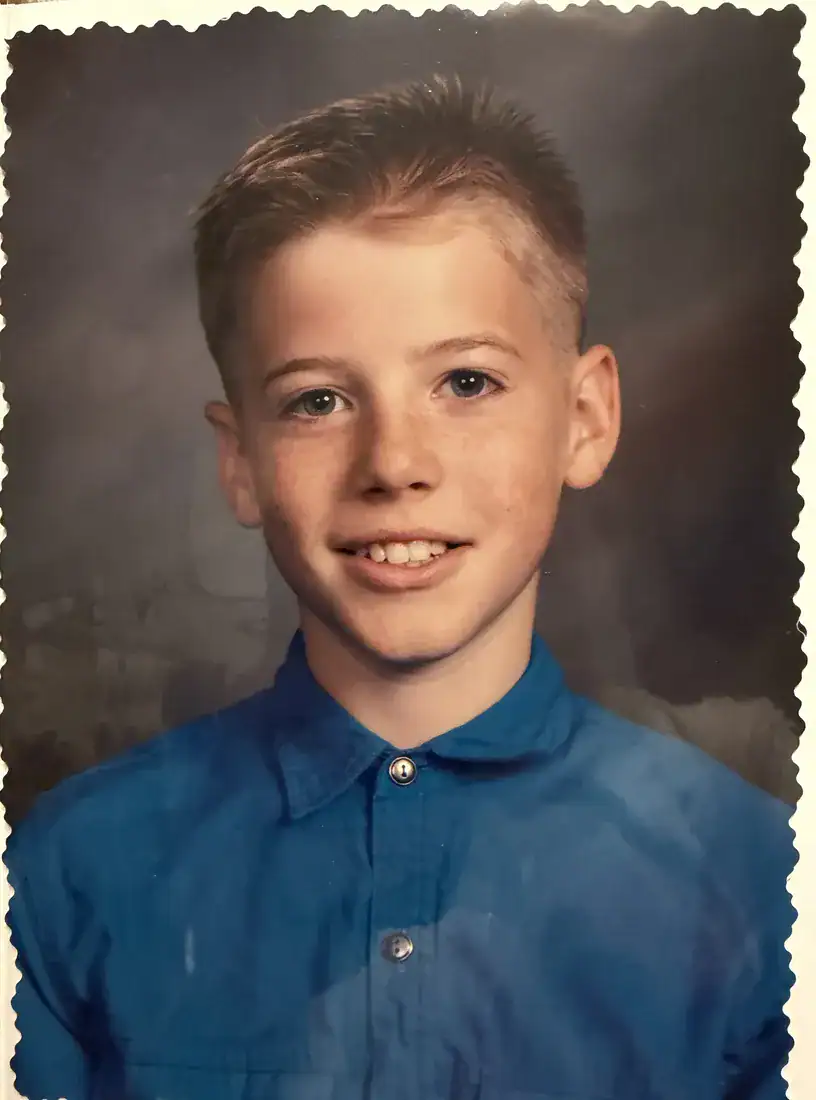 Matt as a grade-schooler in his school picture